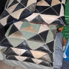 5 Leather Cushions