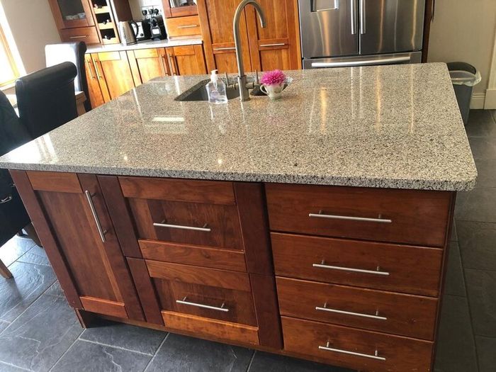 Solid cherrywood kitchen and granite countertops