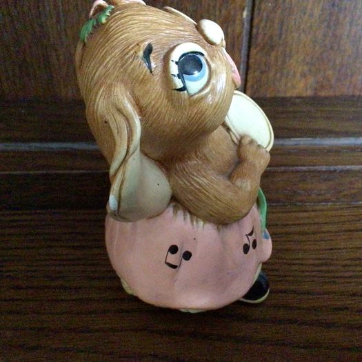 Vintage Stonecraft Pendelfin rabbit ornament Rosa