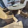 rattan garden set - 6 seater Image 3