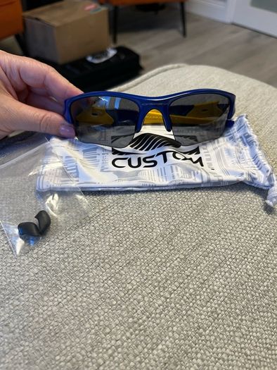Oakley Flak Jacket XLJ Sunglasses - Blue/Yellow