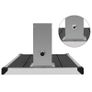 Outdoor Shower with Tray WPC Stainless Steel Image 9