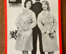 Vintage Shop Advert 1960s Shop Advertisement Showcard for Nino Fabrics