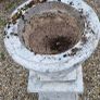 Concrete Garden urn on pedestal Image 5