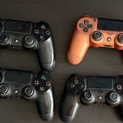 7 Genuine Sony PS4 DualShock 4 Controllers Bundle | Mixed Colours | Tested & Working