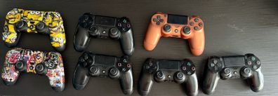 7 Genuine Sony PS4 DualShock 4 Controllers Bundle | Mixed Colours | Tested & Working