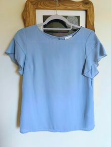 Powder blue blouse