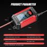 FOXSUR FTC-1206 Battery Charger & Tester 12V | Pulse Repair, LCD, 6A Output Image 7