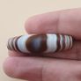 Vintage Suliemani Yemeni Eyes Stripe Pattern Agate Bead Amulet Image 4