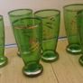 Vintage 1950s Mid Century Modern Atomic Glass Lemonade Set Image 3