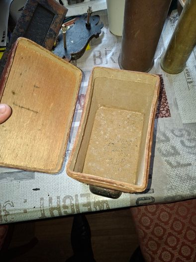 Antique Wooden Pharmacy or Apothecary Storage Box, likely from the early 20th century, Postage Available