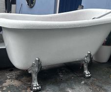Ex Showroom Niki Bathrooms Free Standing Bath with Silver Claw Feet