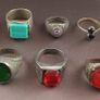 Antique Brass Rings Lot of 15 Mixed Vintage Collectible Rings Image 9