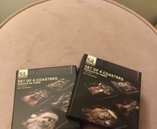 Set of 4 Christmas Animal coasters