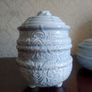 NEW ANTHROPOLOGIE Embossed Small Tureen and Jar Image 3