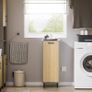 Laundry Cabinet Linen Cupboard With Fold-Out Laundry Bag Image 2