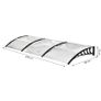0.9 x 3 m Window Awning Door Canopy Modern Polycarbonate Cover Outdoor Rain Snow Sunlight Protection Hollow Sheet Image 2