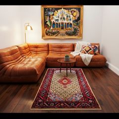 Superb Wool Beautiful Colourful Persian Tribal Koliai hand knotted wool carpet rug.