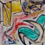 Original Abstract Painting Irish Art Mid Century Large Modern Irish abstract art Image 4