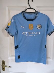 kids Manchester city haaland jersey size 10