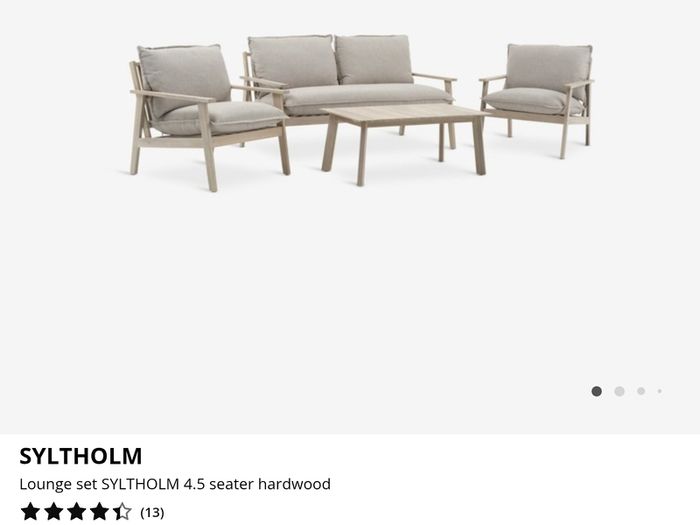 Jysk Syltholm 2.5 seater garden sofa and table