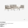 Jysk Syltholm 2.5 seater garden sofa and table Image 2
