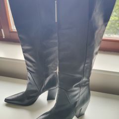 Zara Leather Knee High Boots