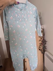 romper long-sleeved romper with ruffles and floral print very comfortable girl clothes