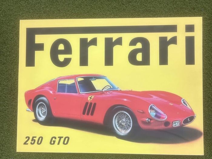 Ferrari 250 GTO Aluminium Sign