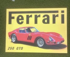 Ferrari 250 GTO Aluminium Sign