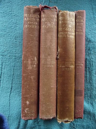 4 Volumes - "Pilgrimages to Old Homes" by Fletcher Moss - 1903 - 1906 - 1908 - 1920