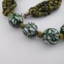 Antique Venetian Style Millefiori & Stripe Glass Beads Necklace Image 8
