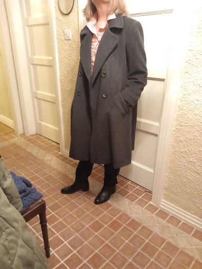 Gerard Darel Grey 3/4 Length Coat.