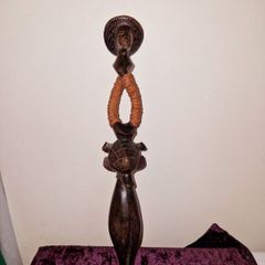 Antique hand carved pacific Cannibal fork