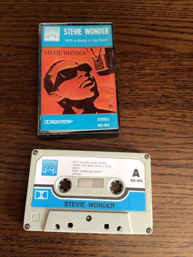 Stevie Wonder with a song in my heart audio cassette tape