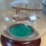 Vintage Northumbrian Glass Tiger Moth and Spitfire Glass Plane Ornament Image 9