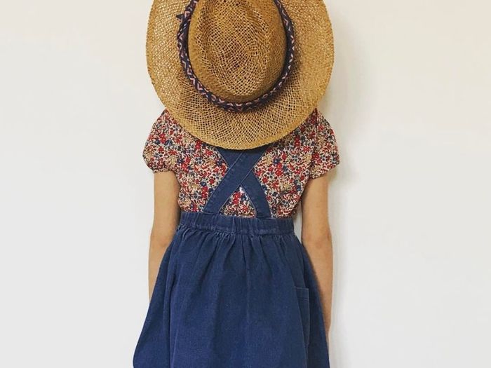 Denim Skirt with braces