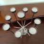 8-Arm Chrome Tealight Candelabra Image 2