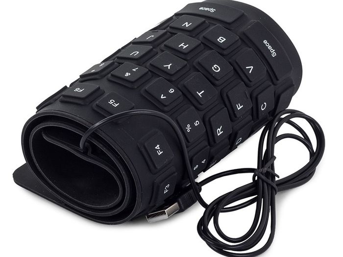 New Wired USB PC Waterproof Flexible Silicone Keyboard Soft Rubber QWERTY #1254