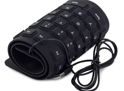 New Wired USB PC Waterproof Flexible Silicone Keyboard Soft Rubber QWERTY #1254