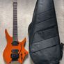 HILS Headless HN5 Coral Orange guitar + Padded Hils gig bag Image 3