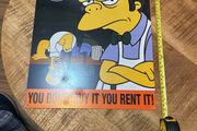 Simpsons metal sign