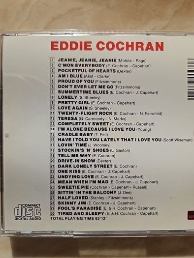 Eddie Cochran CD - 30 Greatest Hits