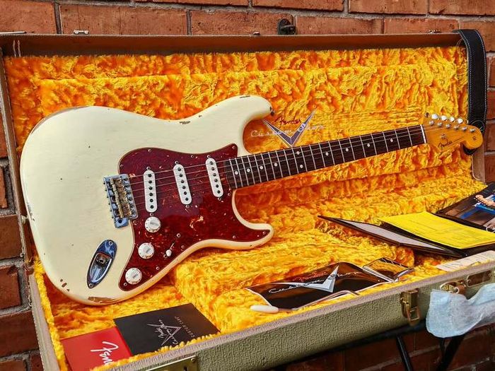 Fender Custom Shop 1960 Stratocaster Vintage White Relic (Delivery available)