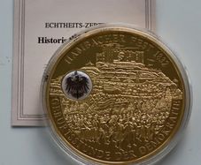 24 Karat Gold plated Proof Hambacher Festival 1832 German national democratic festival