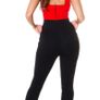padded redblack jumpsuit  fits 6 8 small 10 Image 4