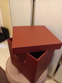 Red storage box