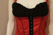 "Jane Norman" pink &amp; black top