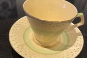 Crown Devon teacup and saucer set