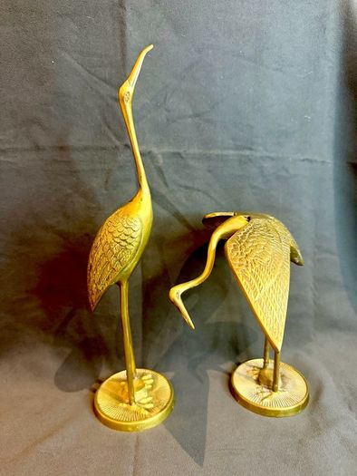 Vintage Brass Cranes